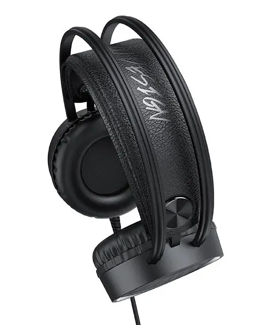 Проводные игровые наушники Hoco W100 touring gaming с микрофоном Черные - фото 2