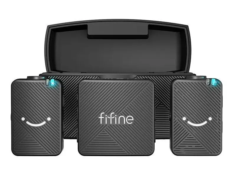 Мікрофонна радіосистема для смартфона Fifine M9 Black - фото 7