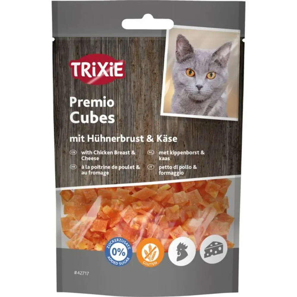 Ласощі для котів Trixie PREMIO Cheese Chicken Cubes курка 50 г