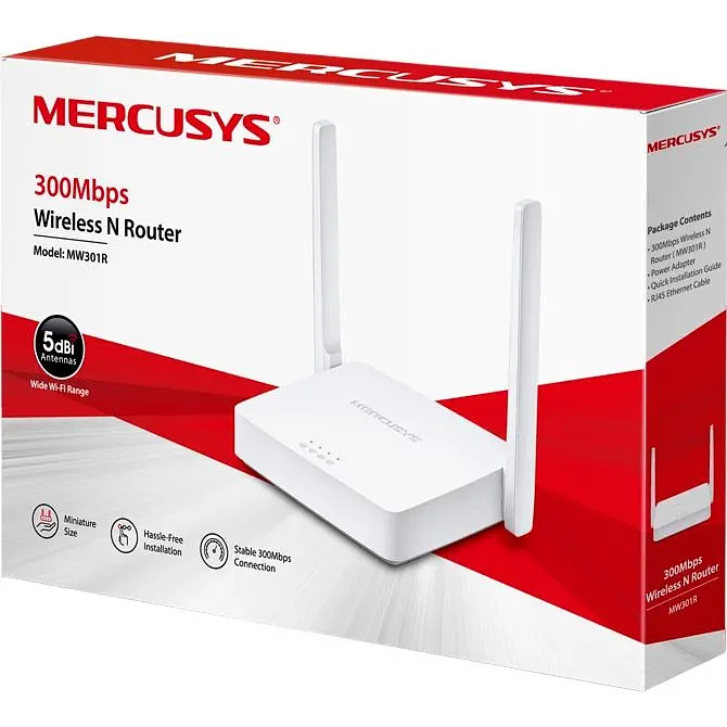 Бездротовий маршрутизатор (роутер) Mercusys MW301R [94315] - фото 4