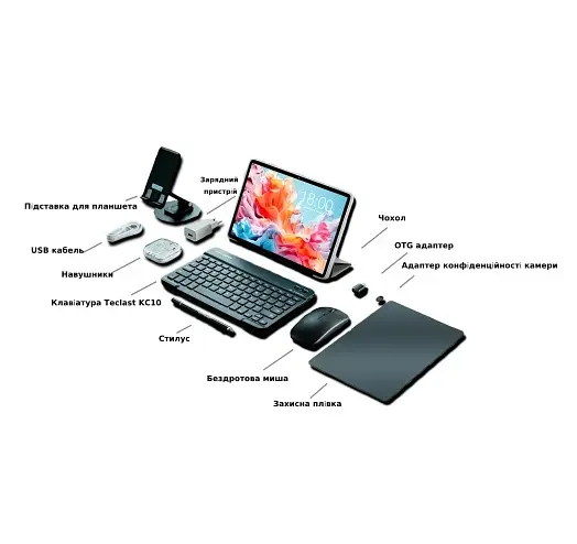Планшет Teclast P30T Kit 4/128Gb Wi-Fi Gray UA UCRF - фото 7