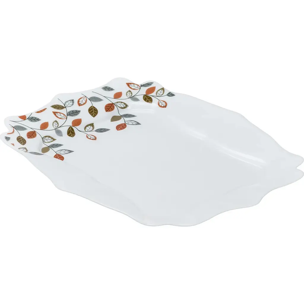 Столовий сервіз TS Kitchen  на 6 персон порцеляновий Leaf білий HP23405 - фото 7
