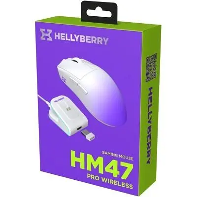 Мишка Hator Hellyberry HM47 Pro RGB Wireless/Bluetooth/USB White/Violet (HM47PRO_white_violet) - фото 9