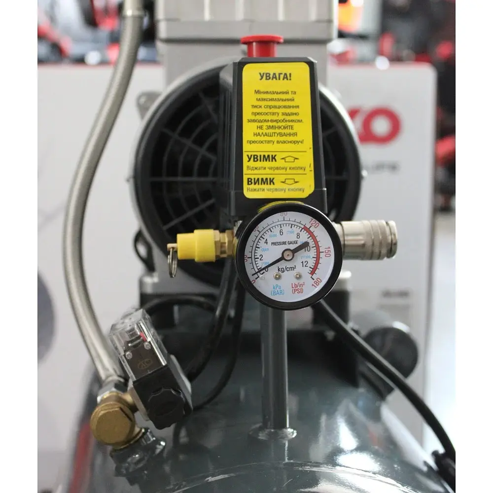 Компресор високого тиску безмасляний GTM KCW1500-50L (50 л, 210 л/хв, 1.8 кВт, 220-240 В) - фото 3