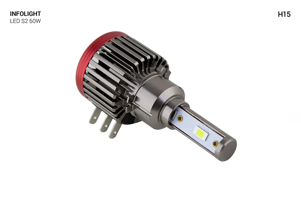 Комплект світлодіодних ламп Infolight S2 H15 60W - фото 4