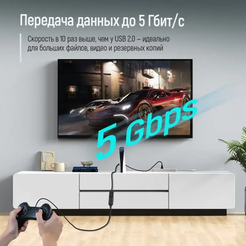 Дата кабель USB 3.0 AM/AF 1.8m black ColorWay (CW-CBUF075-BK) - фото 9