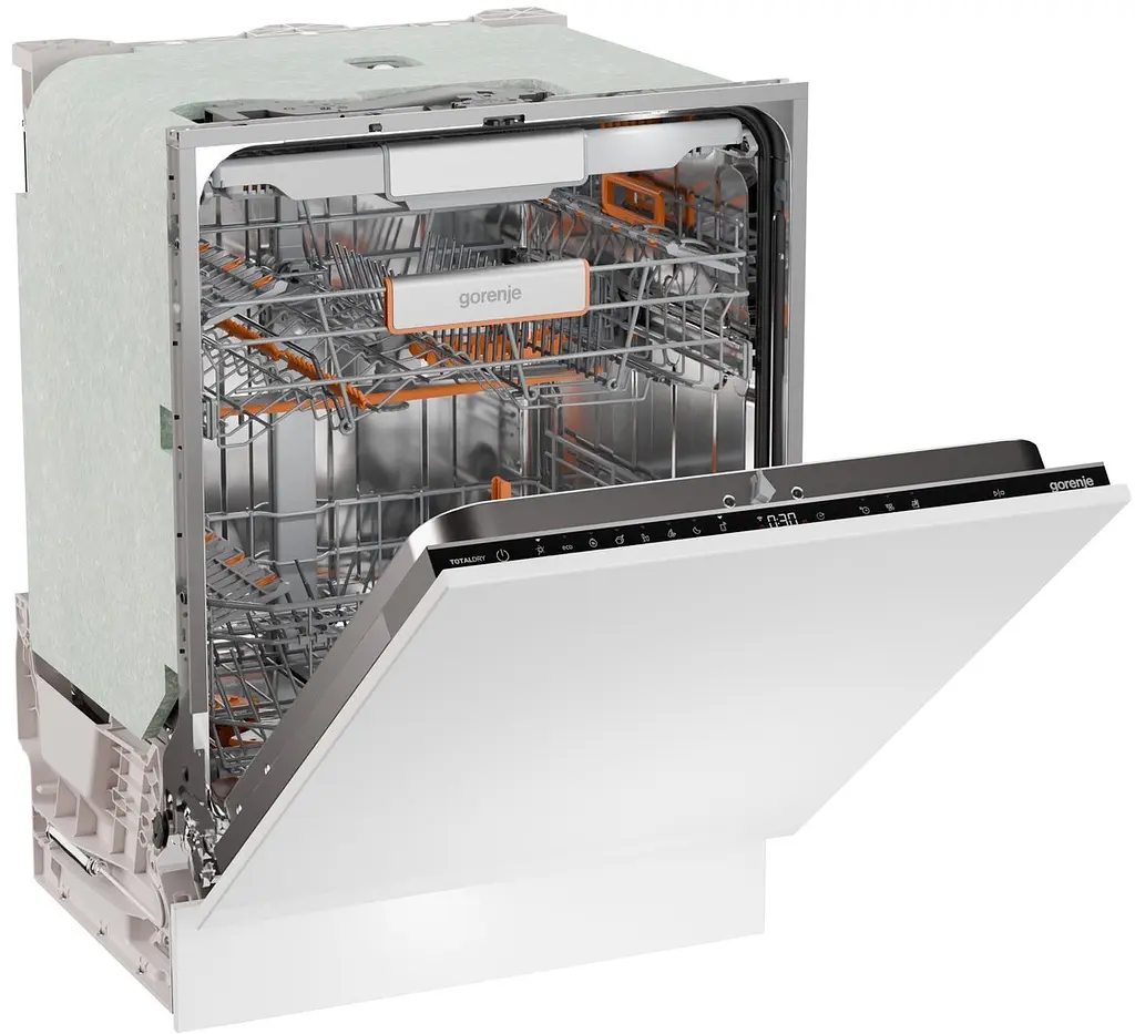 Посудомоечная машина Gorenje встраиваемая, 16 комплектов A+++, 60 см, инвертор, Wi-Fi, AquaStop белый - фото 3