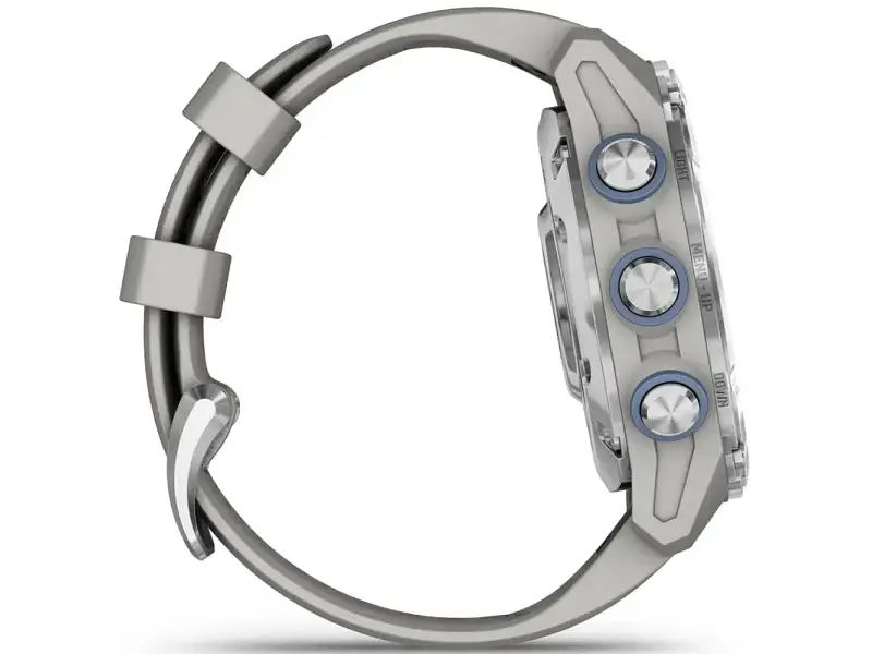 Спортивний годинник Garmin Descent Mk3 43 mm Stainless Steel with Fog Gray Silicone Band (010-02753-04/03) - фото 5