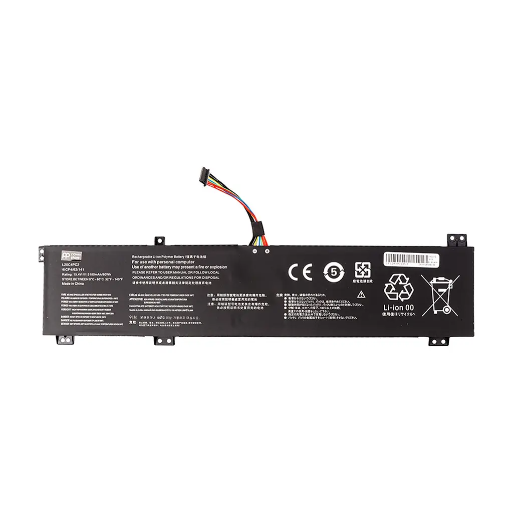 Акумулятор до ноутбука LENOVO Legion 5-17ITH6 (L20C4PC2) 15.4V 5180mAh PowerPlant (NB482443)