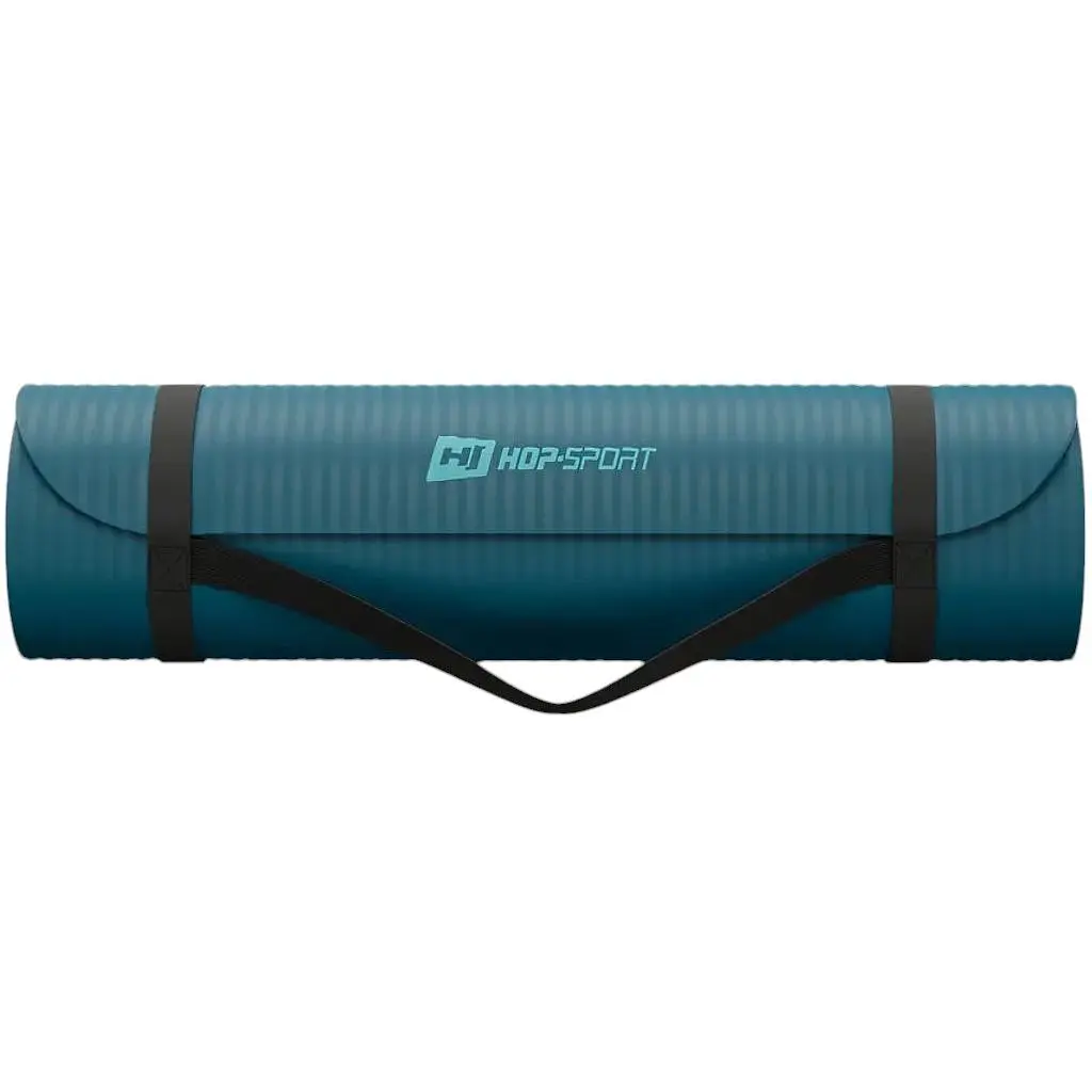 Килимок для йоги Hop-Sport HS-NB010GM NBR 1 см темний морський - фото 4