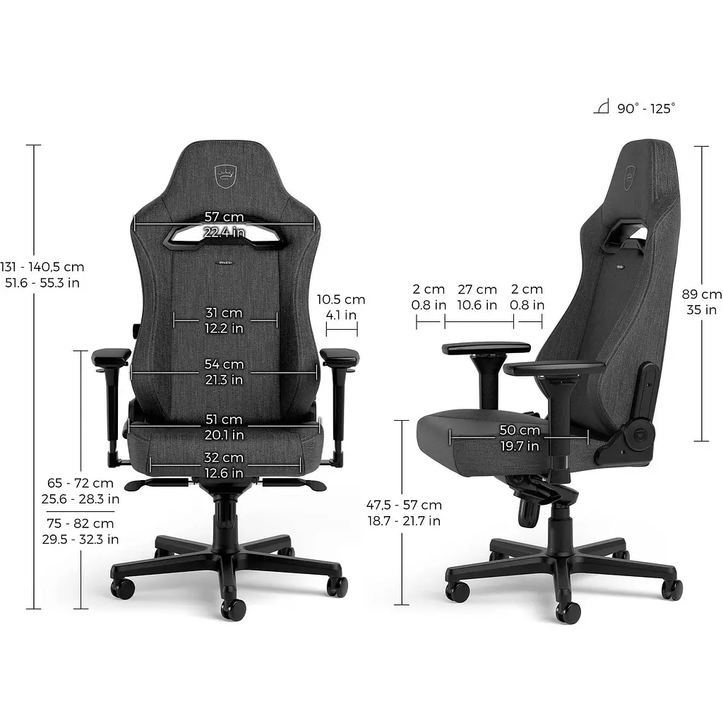 Геймерське крісло Noblechairs HERO ST TX Anthracite (NBL-HRO-ST-ATC) [165712] - фото 6