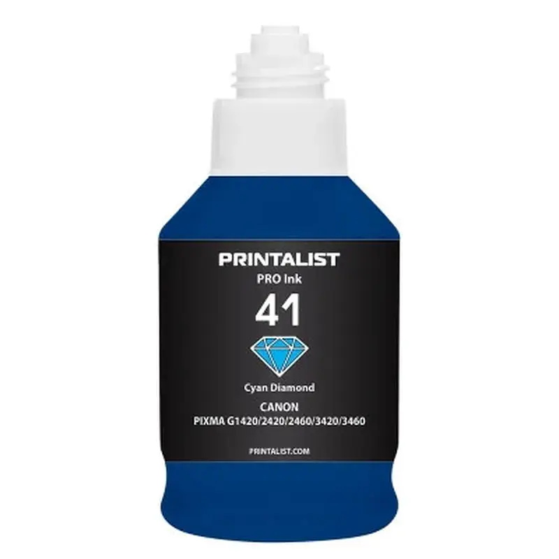 Чорнило Printalist Canon GI-41 для Pixma G2420/3420 190г Cyan (PL41C) - фото 2