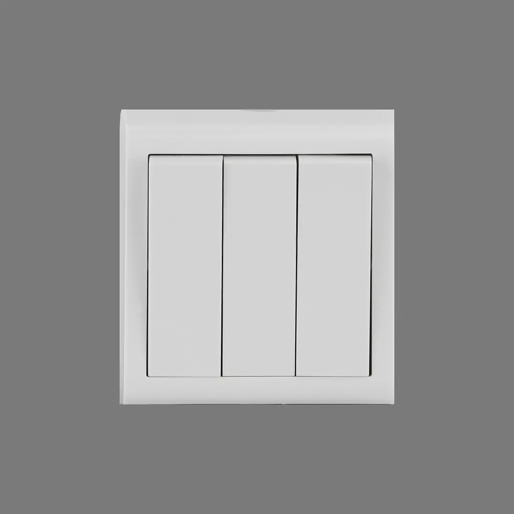 Вимикач 3-ий накладний Ovivo Electric Nivo білий - фото 2