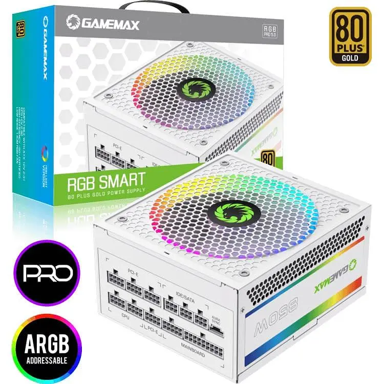 Блок питания GameMax 850W 80 Gold (RGB850 PRO WH) - фото 10