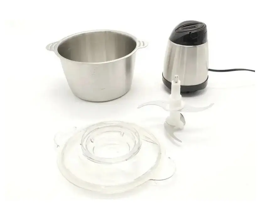 Подрібнювач чоппер метал Cooking 2L 250 Вт Сріблястий - фото 4