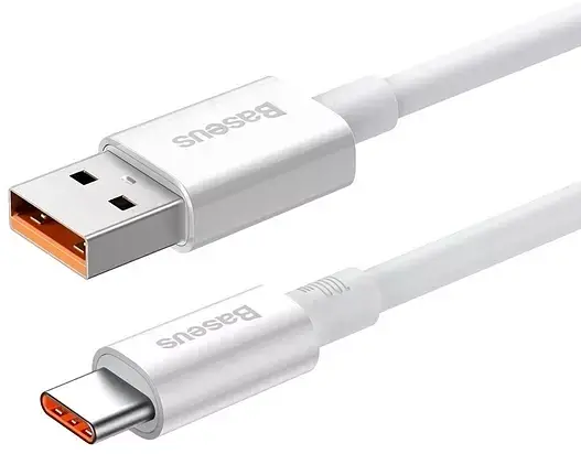 Кабель Baseus Superior Series Fast Charging Cable USB to Type-C 100W 1.5m P10320102214-02 White - фото 2