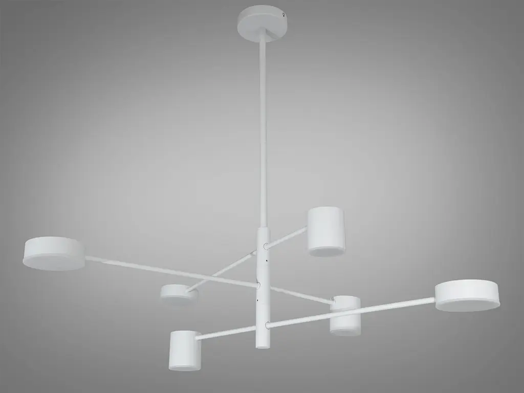 Люстра LED Diasha D302-6WH, 30Вт, 4100K, біла, світлодіодна, для коридору, вітальні, спальні, кухні - фото 2