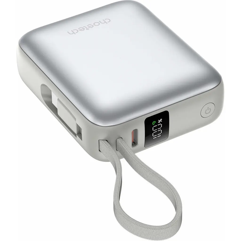Зовнішній акумулятор Choetech B832-GO 10000mAh 35W Silver [156580] - фото 2