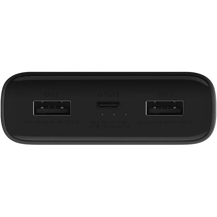 Зовнішній акумулятор (павербанк) Xiaomi Mi 50w Power Bank 20000mAh Black  - фото 2