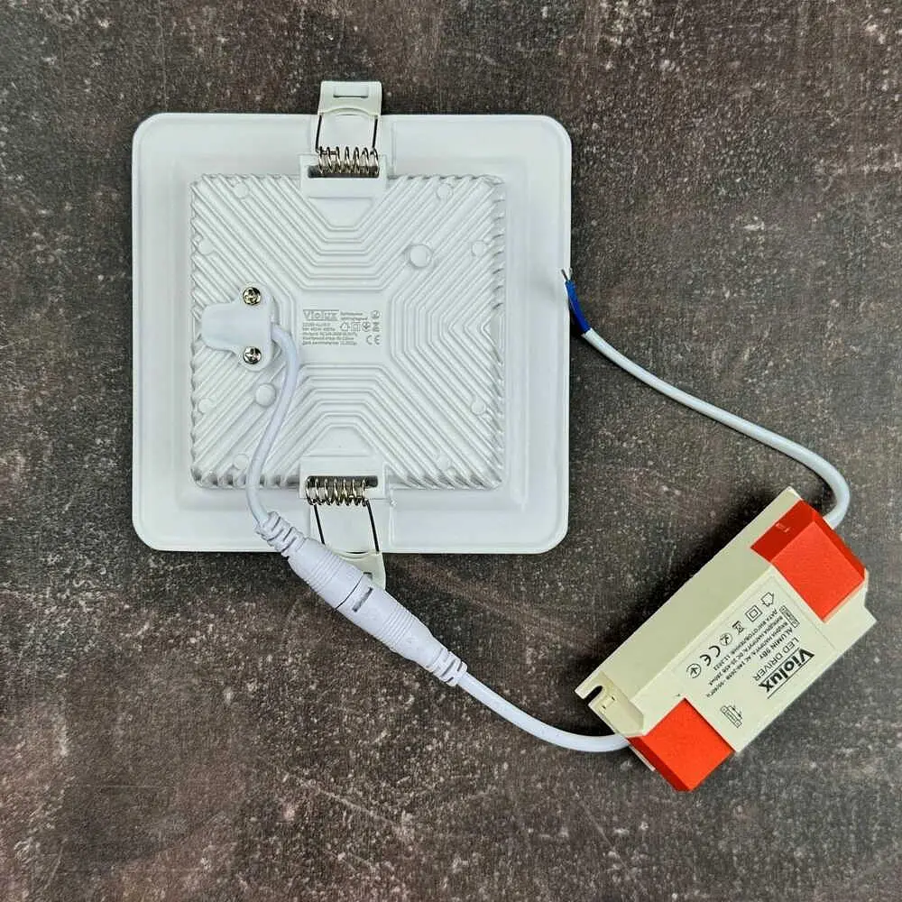 Світильник LED даунлайт Violux ALUMIN 9W 4200K квадрат IP20 ( 121260 ) - фото 6