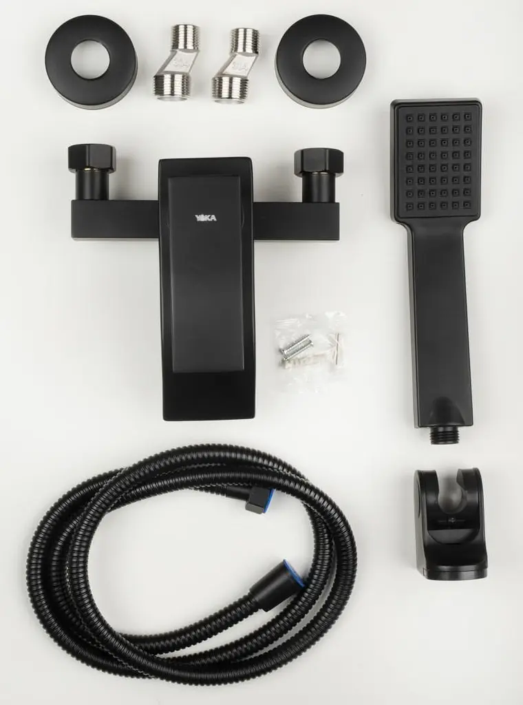 Змішувач для ванни Yoka Talea black настінний BW.TALEA-BLK, Чорний матовий - фото 9