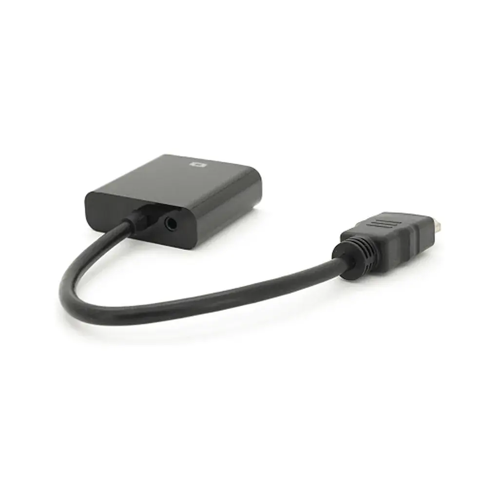 Перехідник HDMI M to VGA F + Audio 0.1m 4K/2K black Voltronic (YT-C-HDMI(M)/VGA(F)+AUX-B) - фото 2