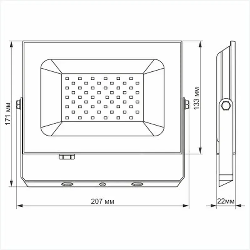 Прожектор TITANUM LED50W 6000K TLF506 220V (TLF506) - фото 3