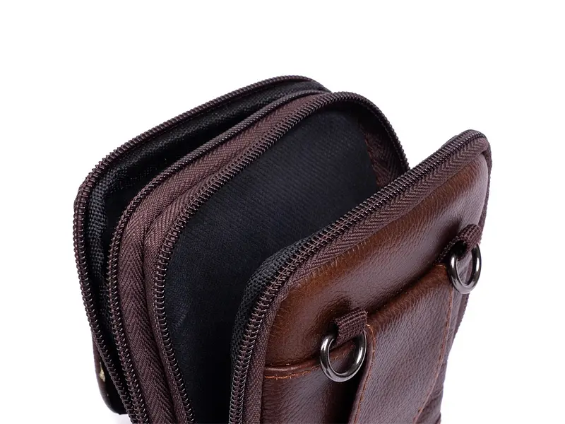 Чоловіча сумка-барсетка на ремінь Vintage 10х17,5х3,5 см 000158542 - фото 11