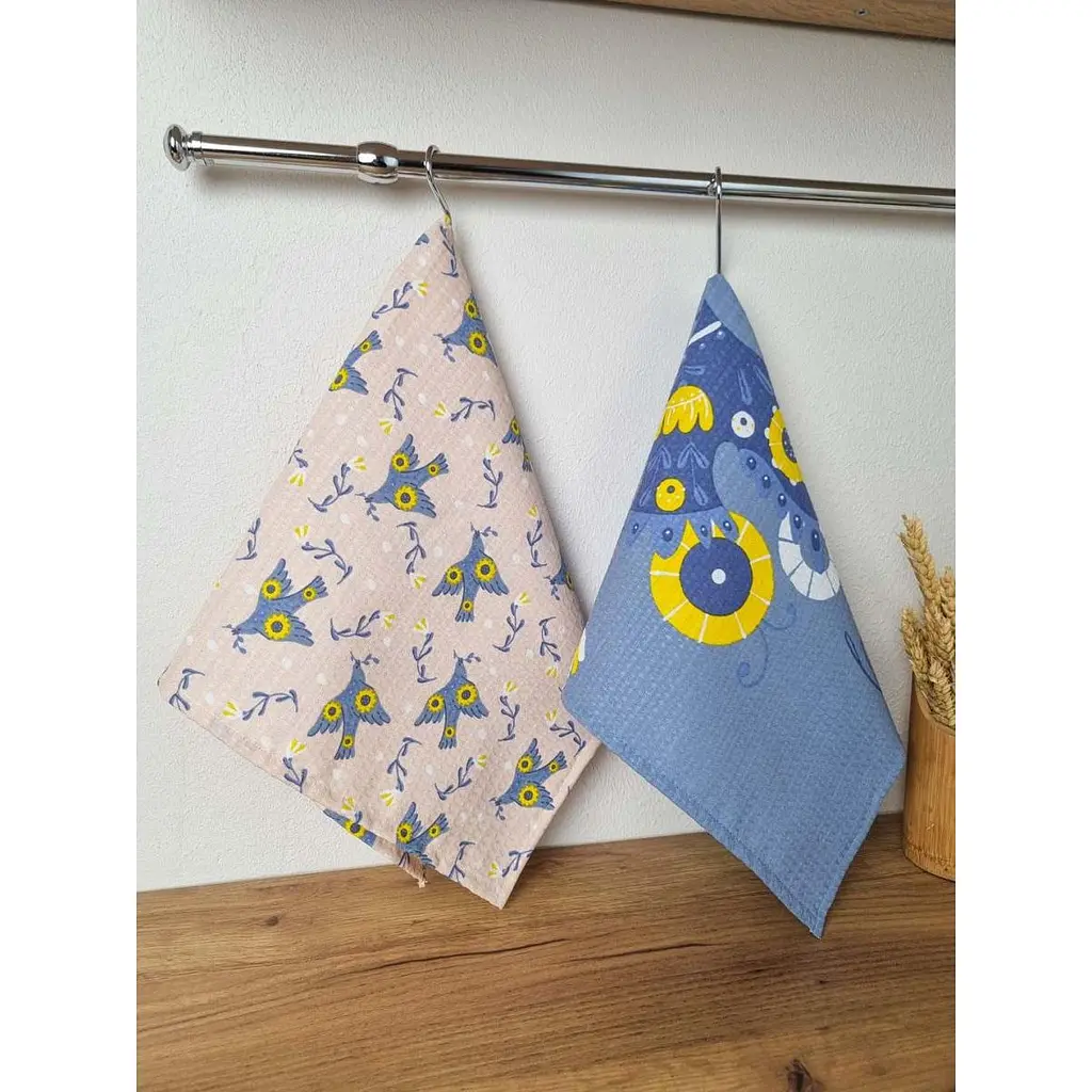 Полотенце вафельное Прованс Украина 33х60 см (40494) - фото 3