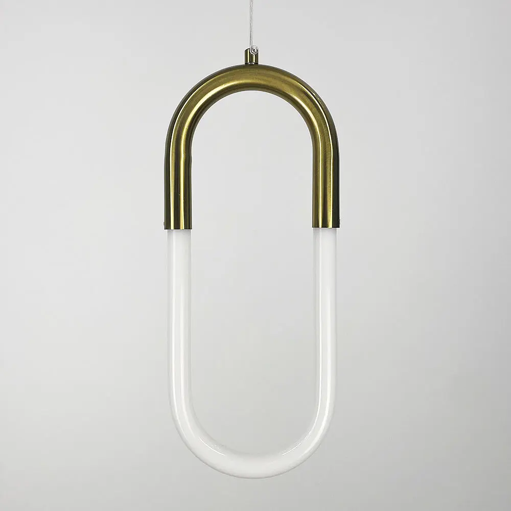 Підвіс зі світлодіодним овалом у латунному корпусі | Арт. A 074/1 AB | Line F - фото 6
