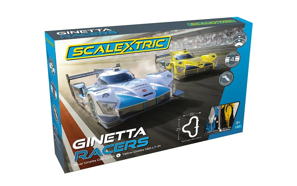 Набір гоночний трек Scalextric Ginetta Racers Set - EU Plug з автомобілями C1412P - фото 8