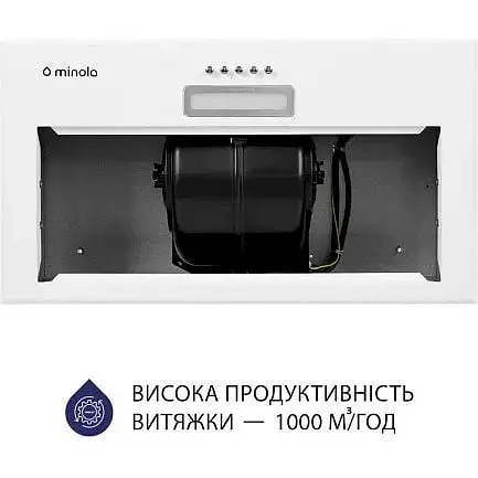 Витяжка вбудована Minola HBI 5614 WH 1000 LED - фото 3