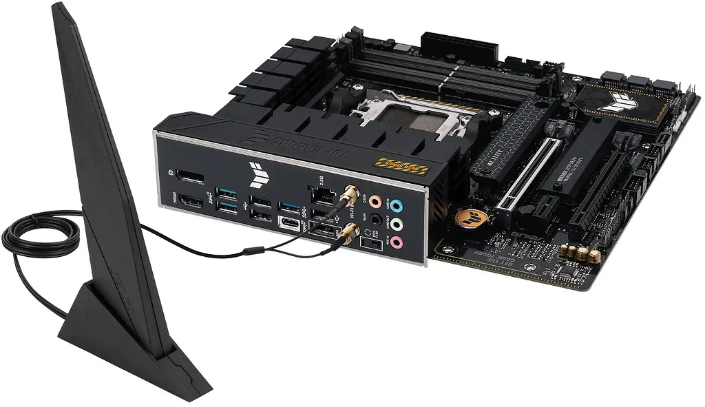 Материнcька плата TUF GAMING B650M-PLUS WIFI sAM5 B650 4xDDR5 M.2 HDMI DP Wi-Fi BT mATX Asus teh0019068 - фото 8