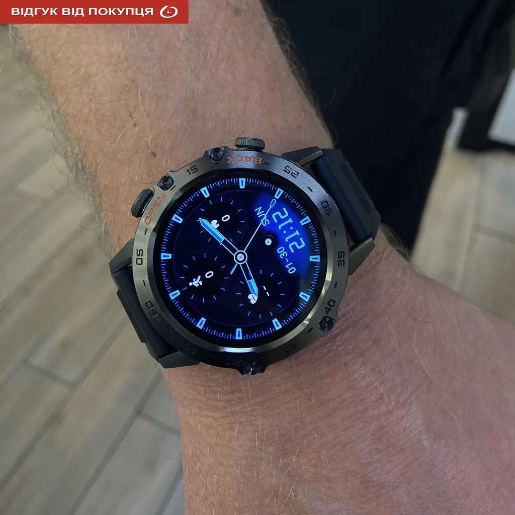 Часы Smart Delta K52 Black Rubber, 2 ремешка - фото 24