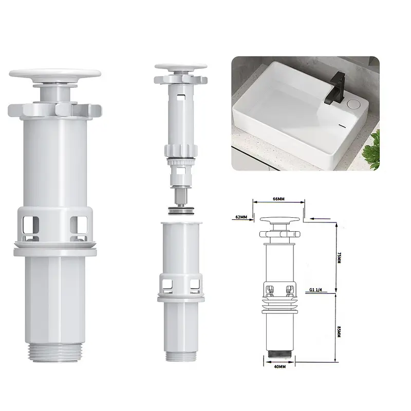 Умывальник накладной Mixxus Premium Style-0202 600x350x140 мм с донным клапаном и отверстием под смеси MP6512, Белый - фото 6