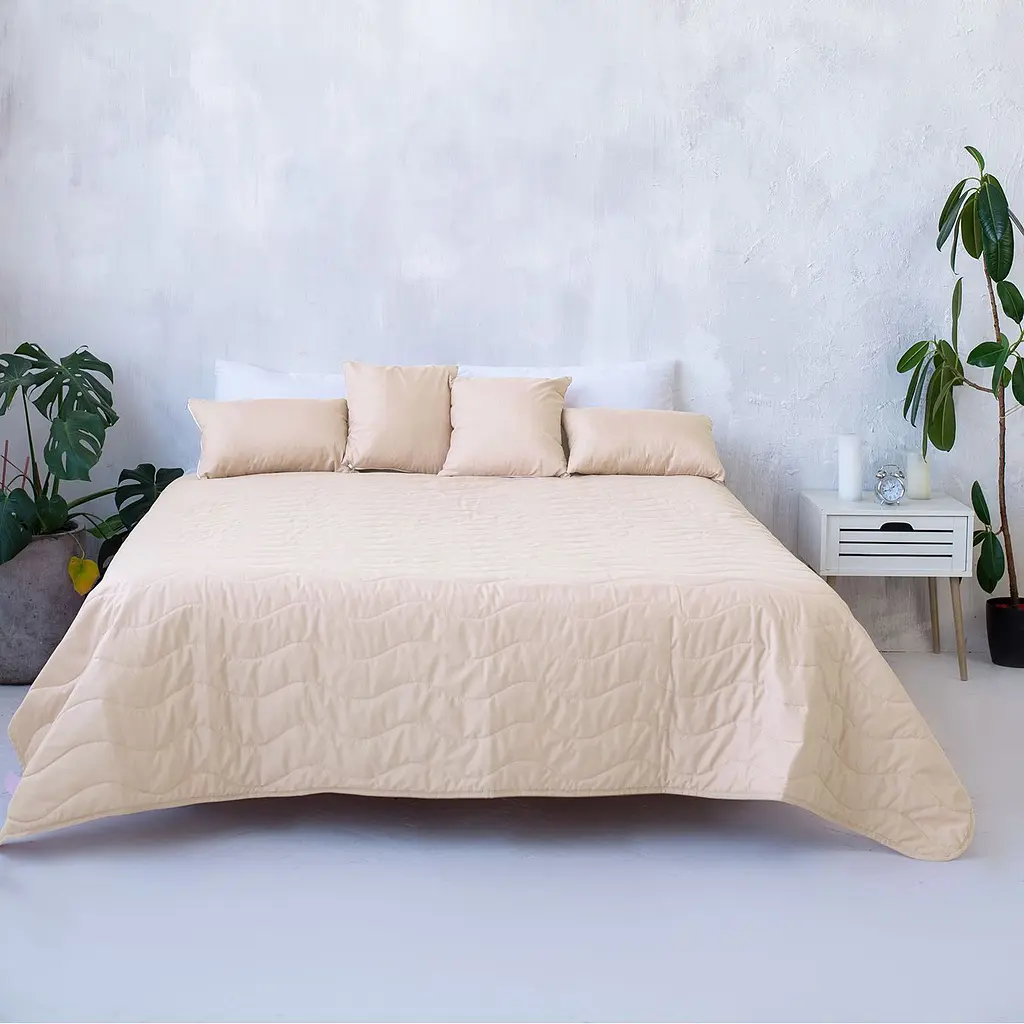 Декоративное покрывало Sonex Capri 220х240 см желтое с белым (SO102404) - фото 8