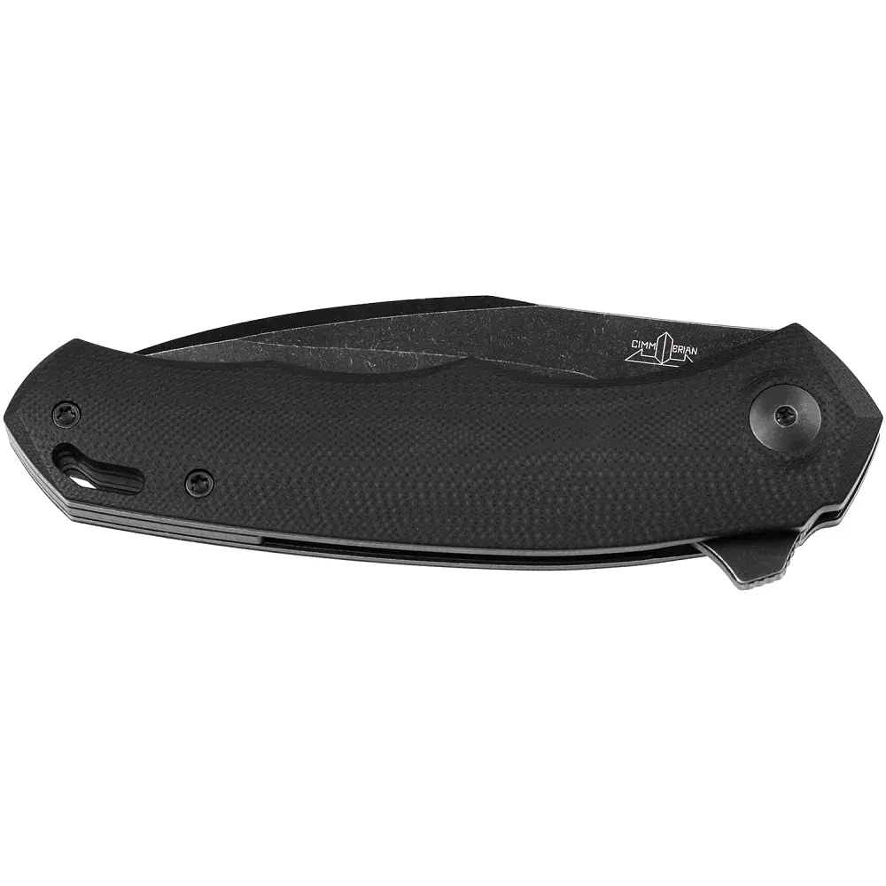 Ніж Cimmerian Knives C1 BSW Half Serrated N690 Black - фото 3