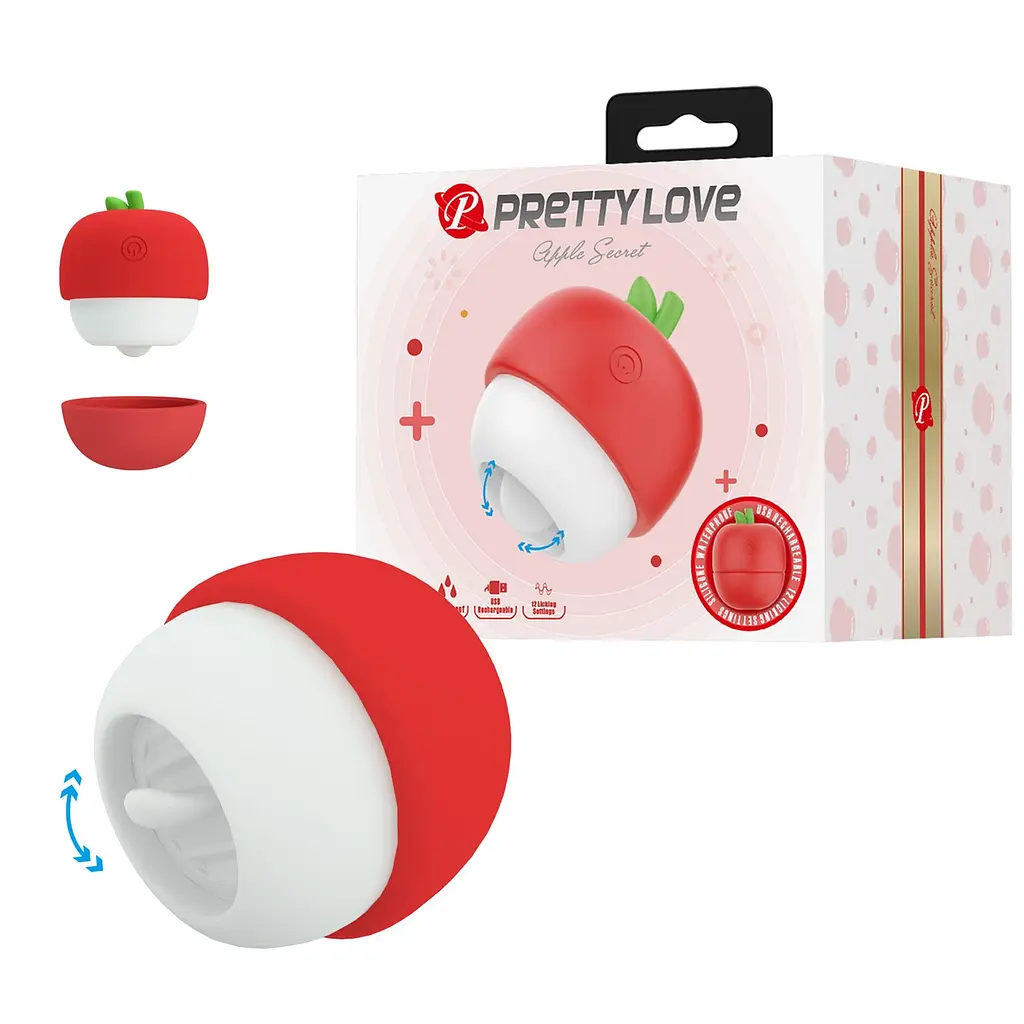 Кліторальний стимулятор Pretty Love Apple Secret червоний - фото 10