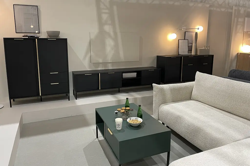 Комод Perfect Home Ларс/Lars 3-дверный с 2 ящиками 3D2S/153 Антрацит (PFH-091021) - фото 14