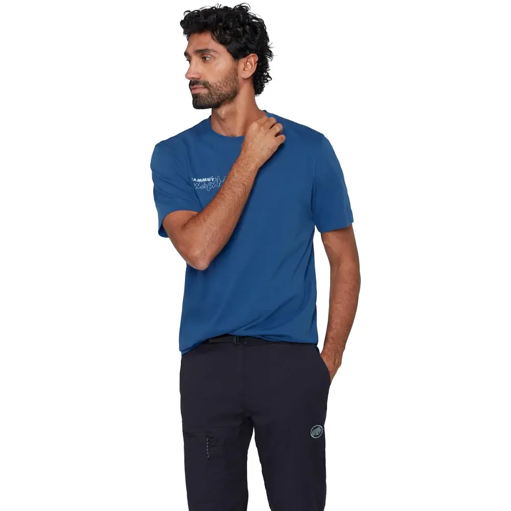 Футболка Mammut Base T-Shirt Men Multi-Pitch M tschiel - фото 3