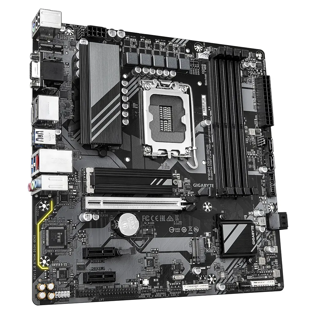 Gigabyte Материнська плата B760M DS3H GEN5 B760 s1700 4xDDR5 M.2 HDMI - фото 2