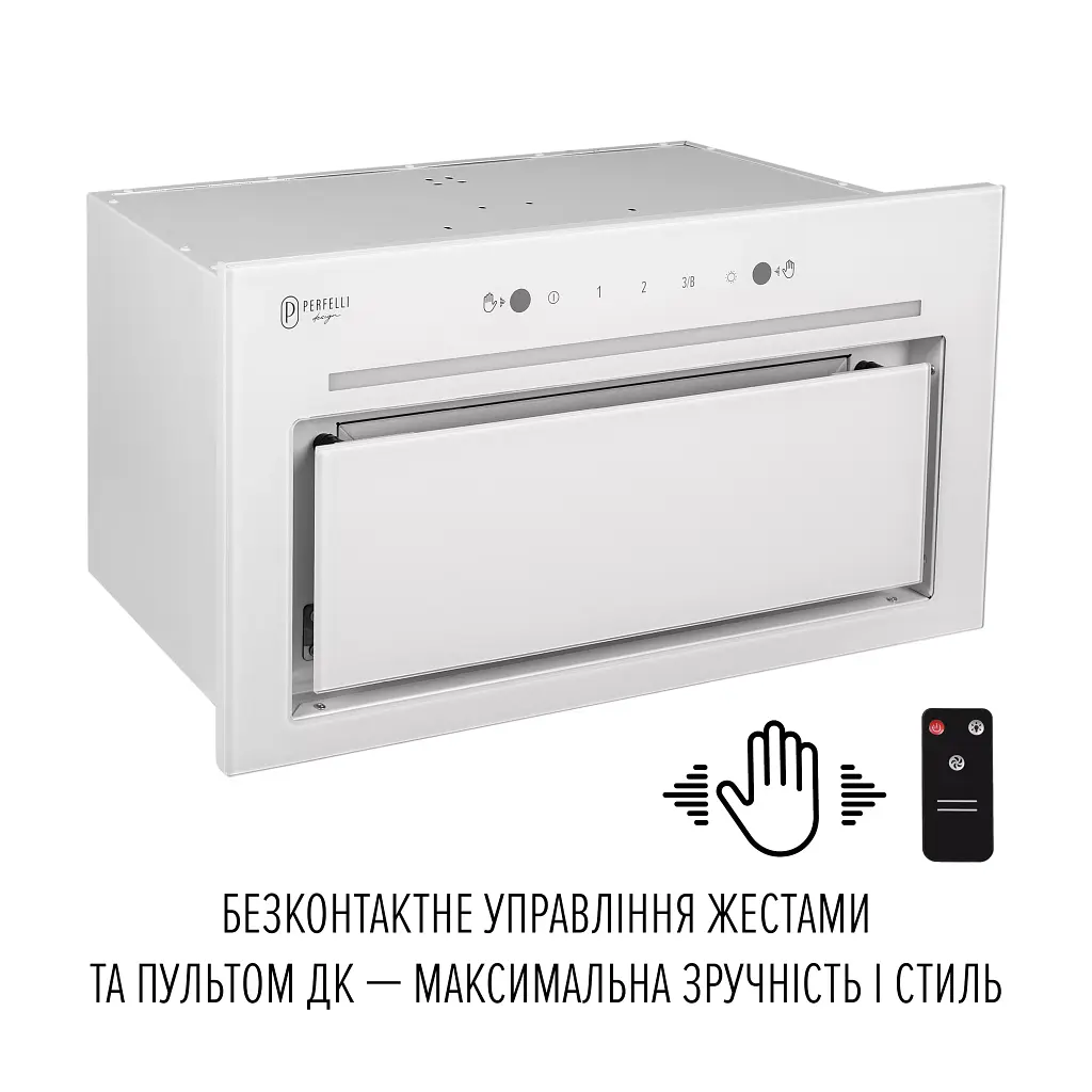 Витяжка повновбудована Perfelli Design Filini 5 Bianco Silenzio - фото 7
