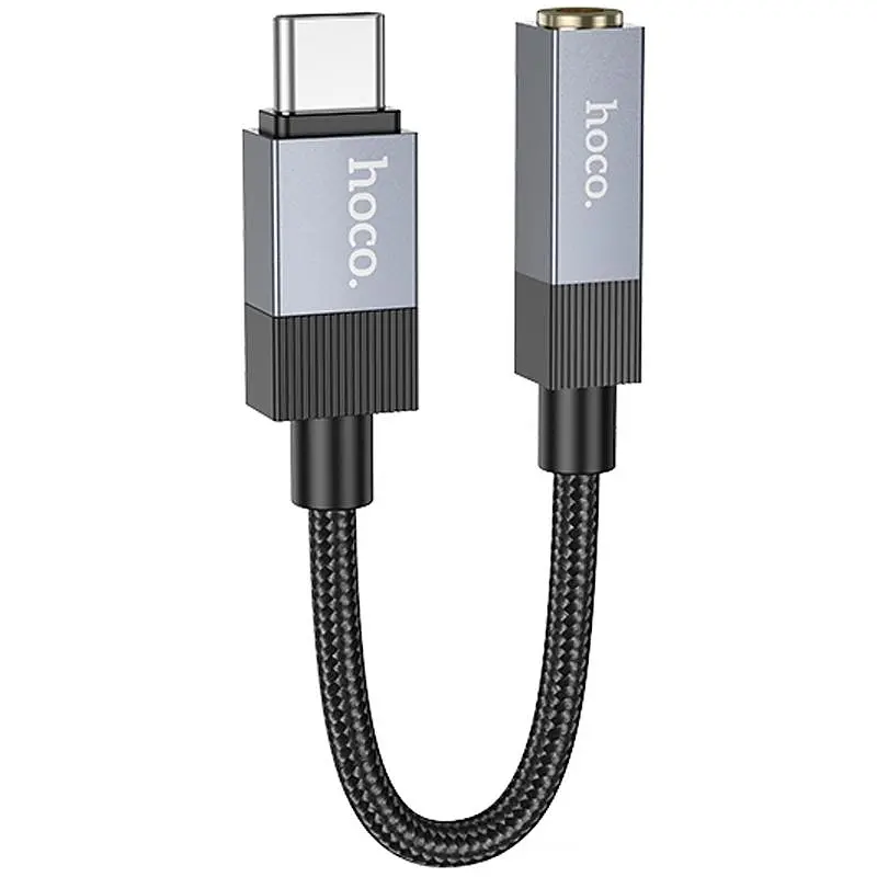 Перехідник Hoco UPA 32 C Type-C to 3.5 mm Black