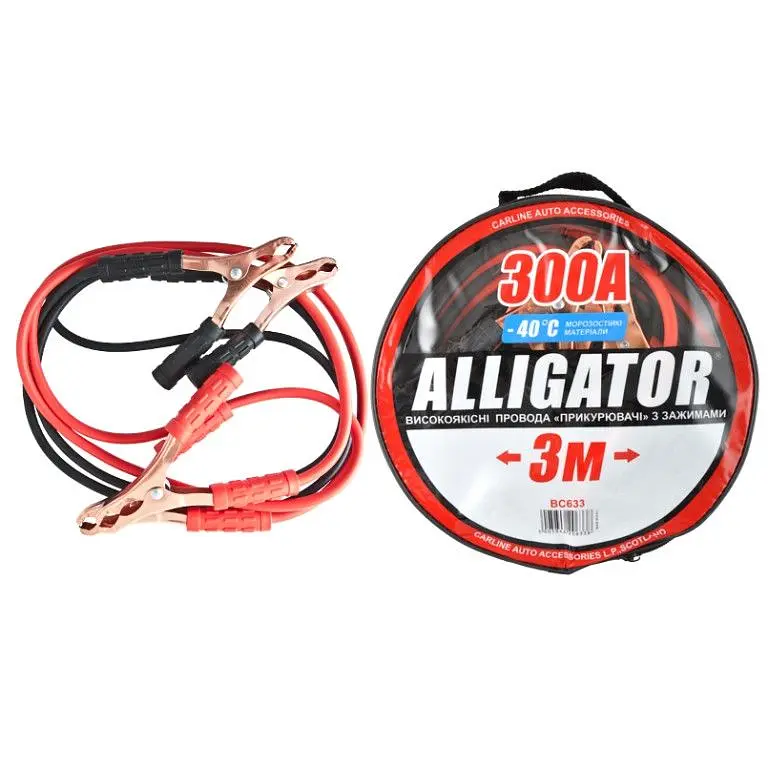 Набір автомобіліста технічної допомоги Elegant Force PLUS Alligator 300 А з логотипом марки авто (100 030) (BC633) - фото 3