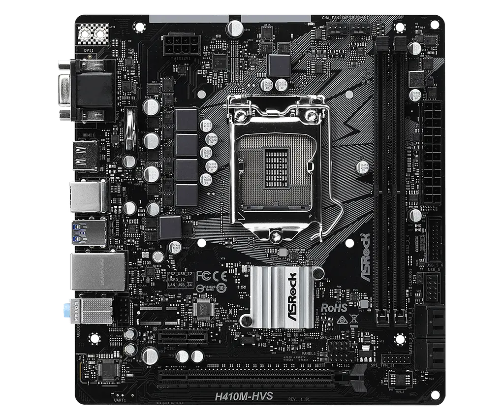 Материнська плата ASRock H410M-HVS LGA 1200 (H410M-HVS) Б/В