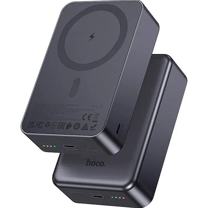 Зовнішній акумулятор Hoco J160B Magnetic 20000mAh 20W Black [154394] - фото 4