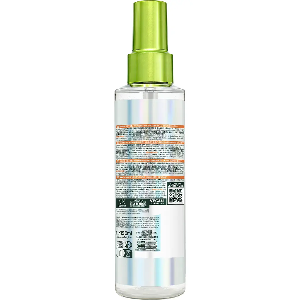 Спрей для пухнастого та сухого волосся Garnier Fructis Keratin Sleek для розгладження та надання блиску 150 мл - фото 2