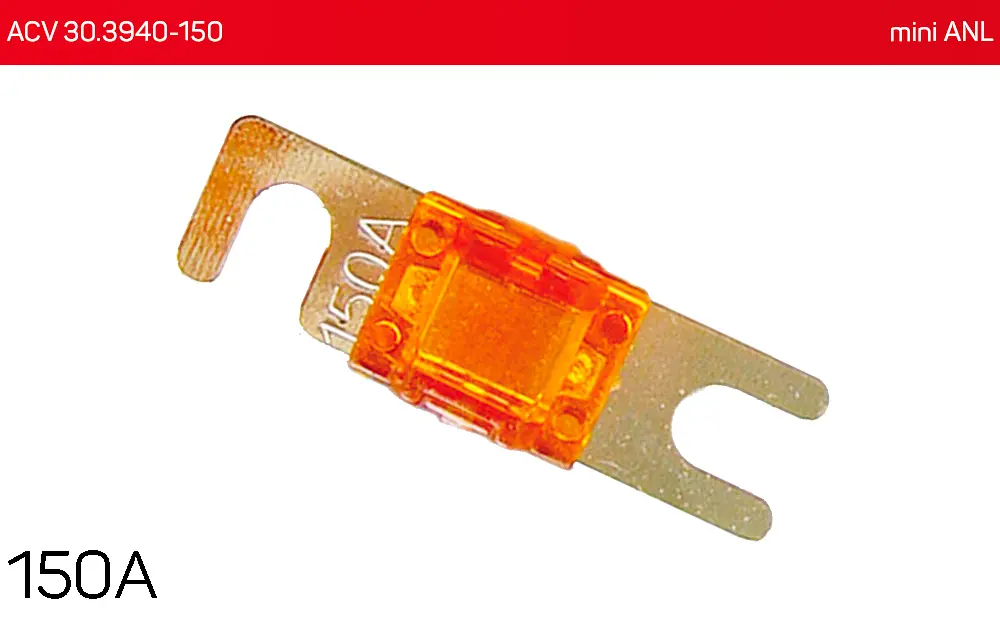 Запобіжник mini ANL 150А (1 шт.) ACV 30.3940-150 - фото 2