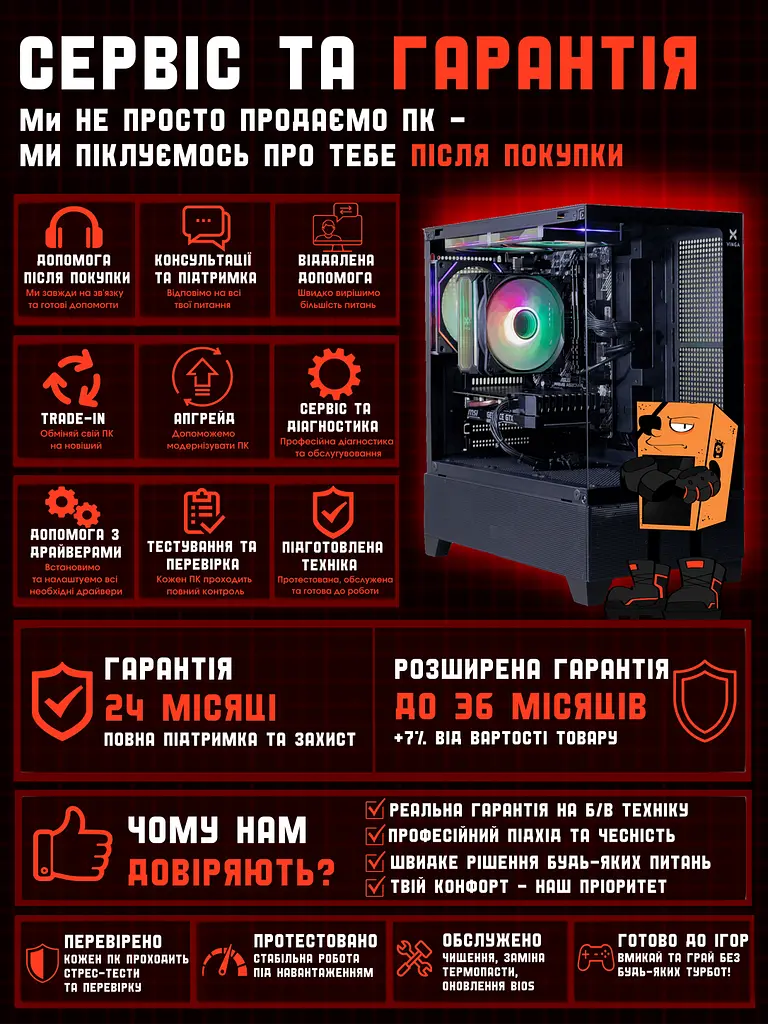 Ігровий ПК Okta (GTX 1660 Super 6GB / Ryzen 5 3600 / 16GB DDR4 / SSD 512GB) - фото 8