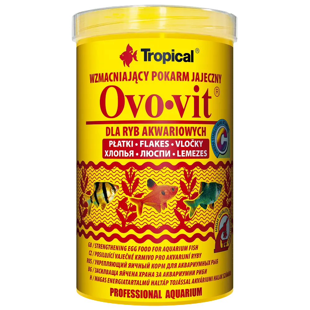 Сухой корм для аквариумных рыб Tropical в хлопьях Ovo-Vit 1 л для всех аквариумных рыб - фото 2